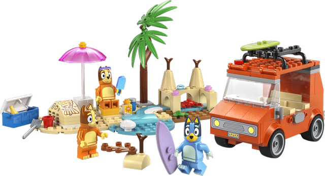 LEGO Bluey’s Beach & Family Car Trip set 11202