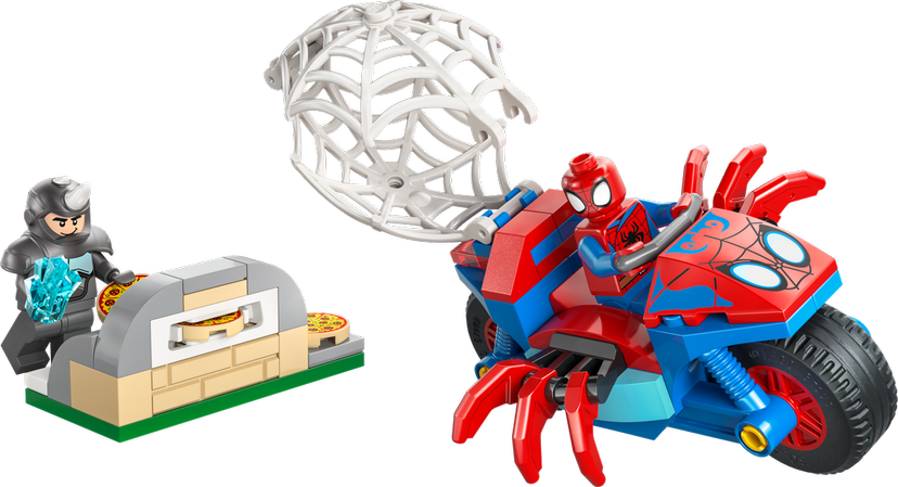 LEGO Spidey on his Motorcycle vs. Rhino set 11206 - Super Heroes Marvel theme