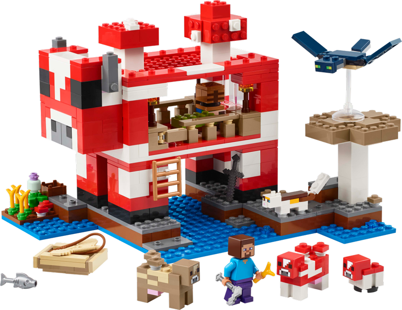 LEGO The Mooshroom House set 21270 - Minecraft theme