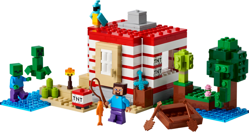 LEGO The TNT Jungle House set 21275 - Minecraft theme