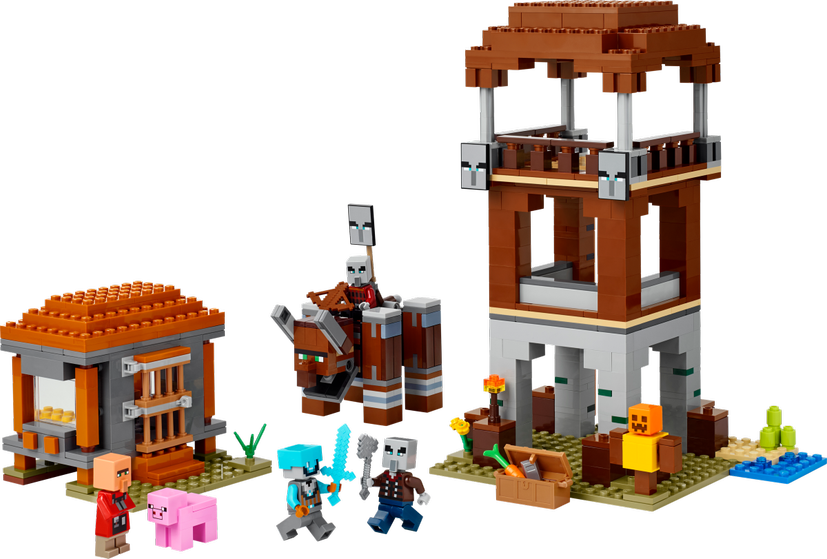 LEGO The Pillager Outpost and Ravager set 21278 - Minecraft theme