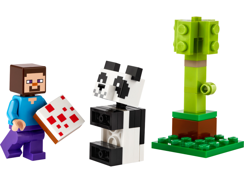 LEGO Steve and Baby Panda set 30672 - Minecraft theme