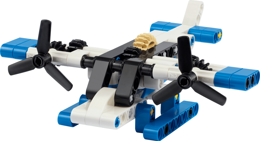 LEGO White Seaplane set 30736 - Technic theme