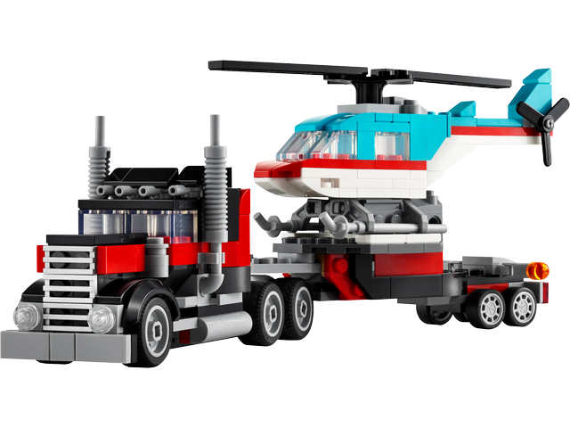 LEGO Flatbed Truck with Helicopter set 31146