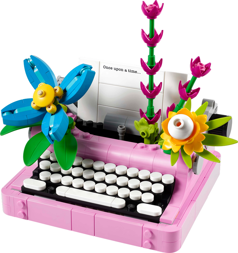 LEGO Typewriter with Flowers set 31169 - Creator theme