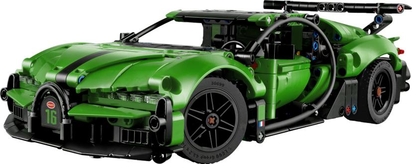 LEGO Green Bugatti Chiron Pur Sport Hypercar set 42241 - Technic theme