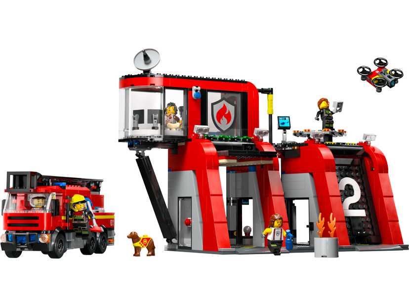 LEGO Fire Station with Fire Truck set 60414 - City theme