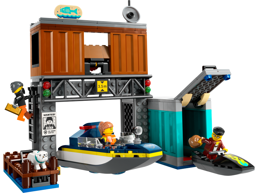 LEGO Police Speedboat and Crooks' Hideout set 60417 - City theme