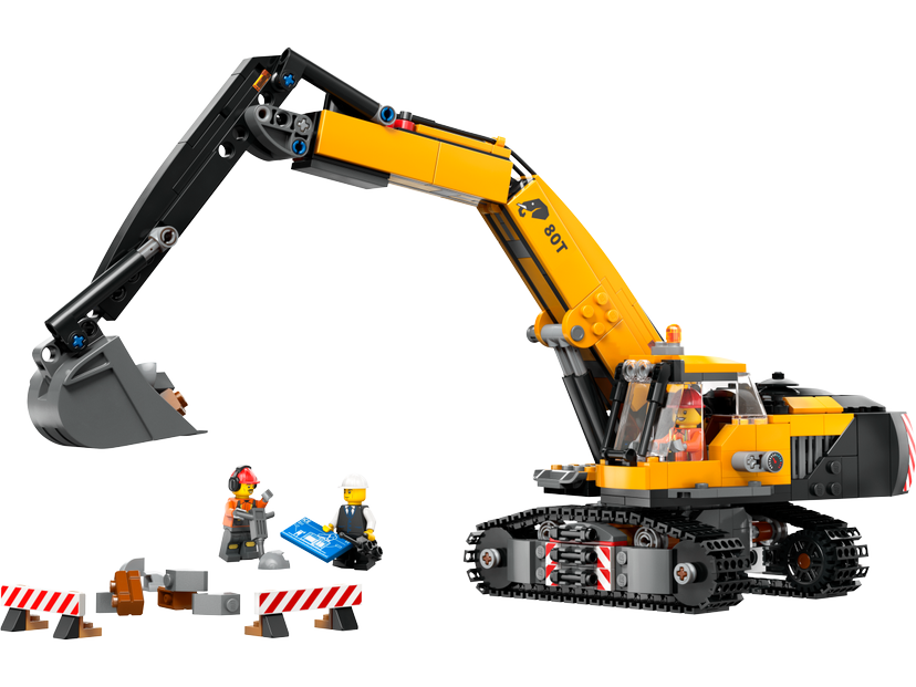 LEGO Yellow Construction Excavator set 60420 - City theme