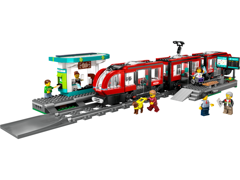 LEGO Downtown Streetcar and Station set 60423 - City theme