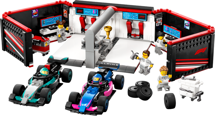 LEGO F1 Garage & Mercedes-AMG & Alpine Cars set 60444 - City theme