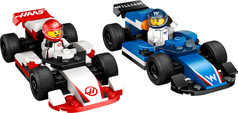 LEGO F1 Williams Racing & Haas F1 Race Cars set 60464 - City theme