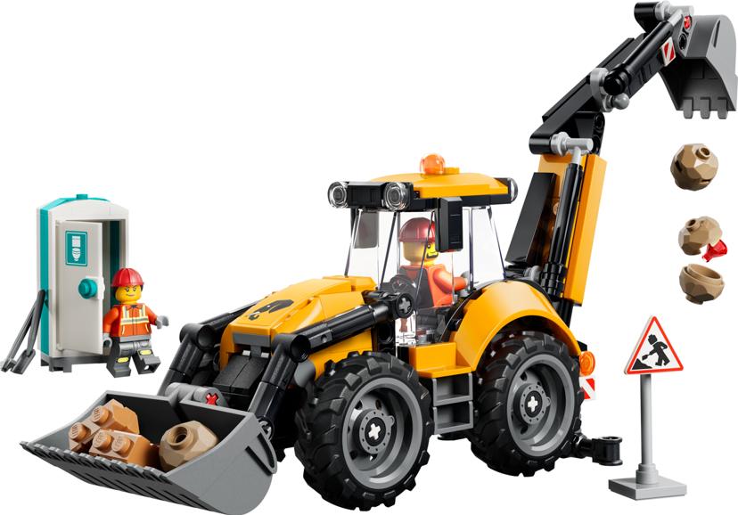 LEGO Yellow Backhoe Loader set 60480 - City theme