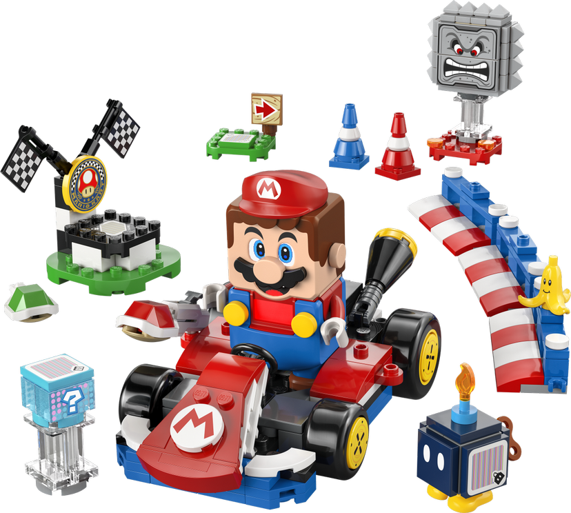LEGO Mario Kart – Interactive LEGO Mario & Standard Kart set 72043 - Super Mario theme