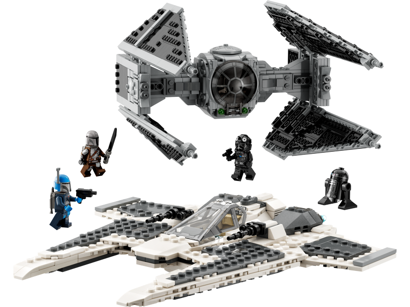 LEGO Mandalorian Fang Fighter vs. TIE Interceptor set 75348 - Star Wars theme