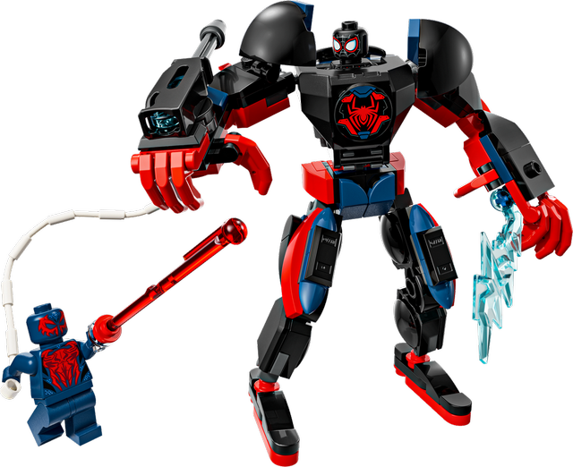 LEGO Miles Morales Mech vs. Spider-Man 2099 set 76337