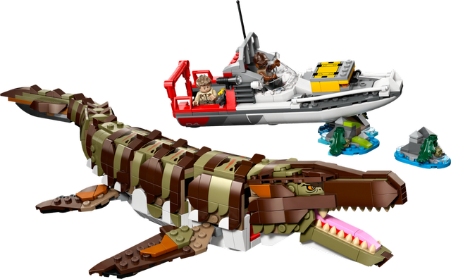 LEGO Brick-Built Mosasaurus Boat Mission set 76974
