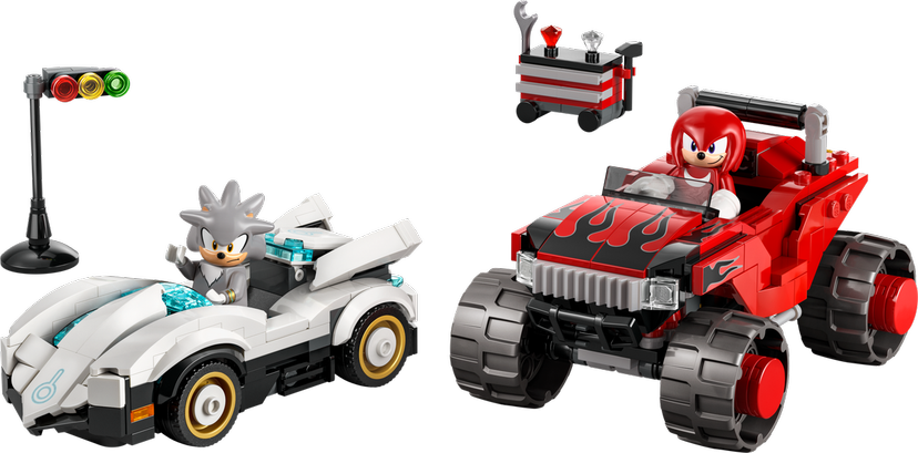 LEGO Silver's Car vs. Knuckles' Monster Truck set 77118 - Sonic The Hedgehog theme