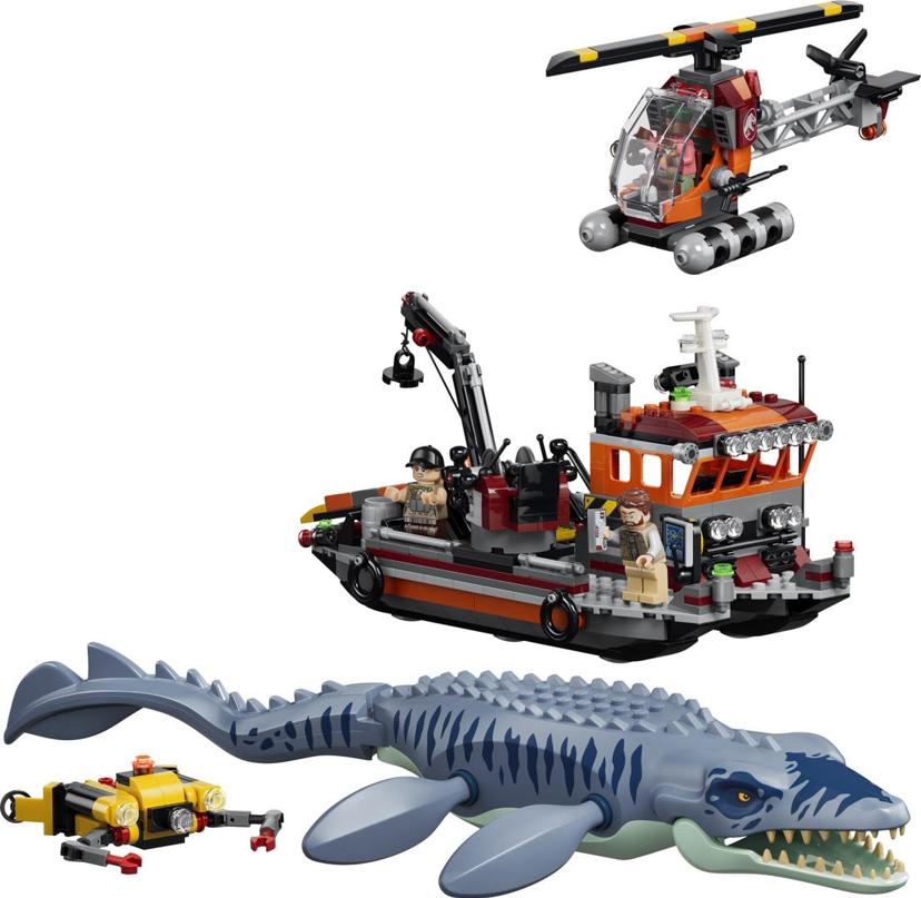 LEGO Mosasaurus Dinosaur Boat Attack set 77983 - Jurassic World theme