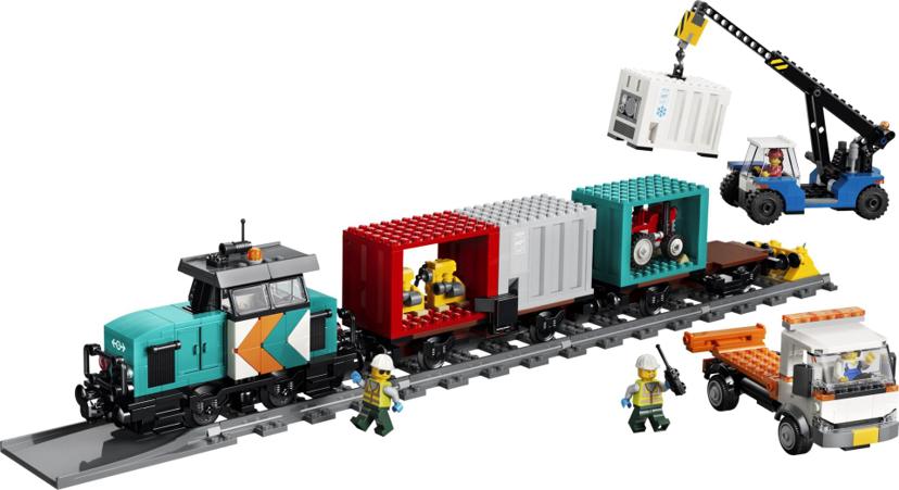 LEGO Harbor Freight Train with Crane & Truck set 60509 - City theme