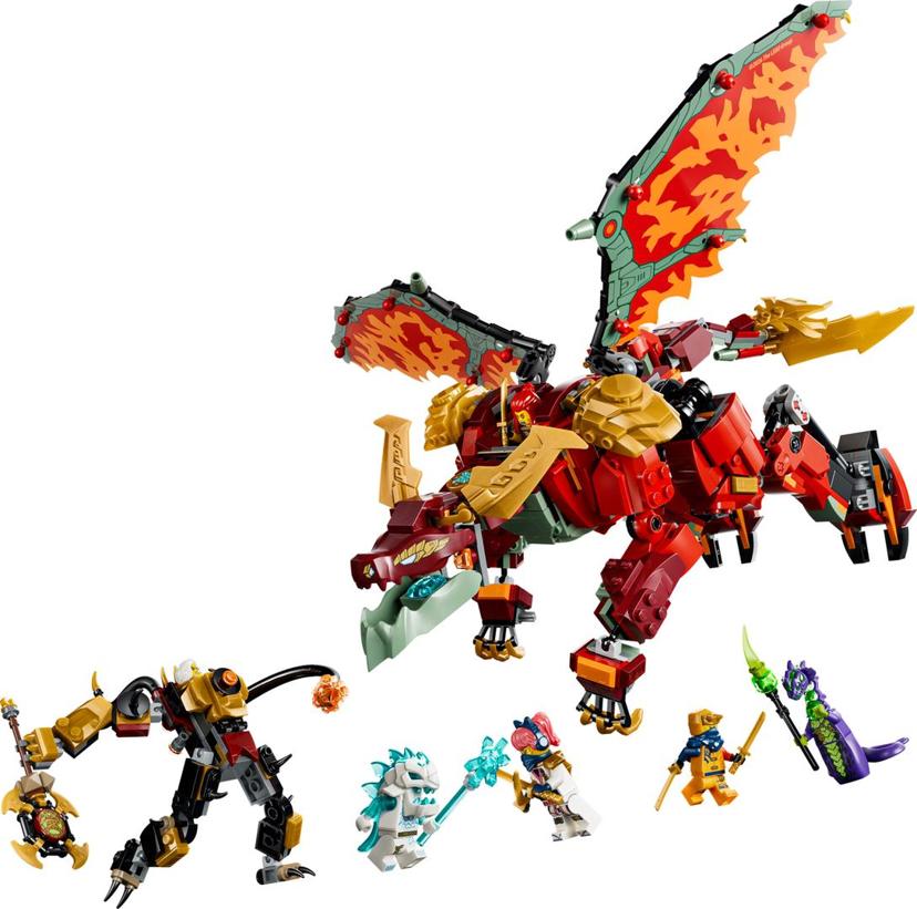 LEGO Wyldfyre's Transforming Dragon Mech set 71868 - Ninjago theme