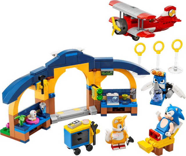 LEGO Tails' Workshop and Tornado Plane set 76991